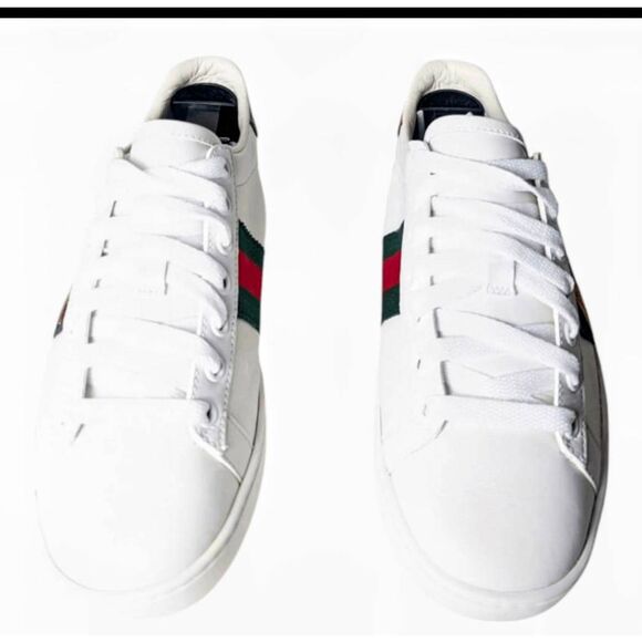 GUCCI Ace Sneaker With Bee Size 34.5 - Picture 4 of 12